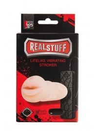 Мастурбатор-ротик с вибрацией REALSTUFF VIBRATING MASTURBATOR MOUTH - Dream Toys - в Твери купить с доставкой