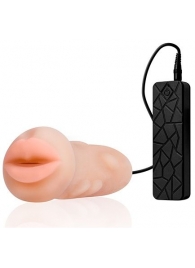Мастурбатор-ротик с вибрацией REALSTUFF VIBRATING MASTURBATOR MOUTH - Dream Toys - в Твери купить с доставкой