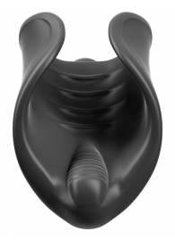 Чёрный мастурбатор Vibrating Silicone Stimulator с вибрацией - Pipedream - в Твери купить с доставкой