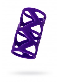Фиолетовая насадка-сетка на пенис - 7,5 см. - A-toys - в Твери купить с доставкой
