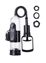 Вакуумная помпа A-toys с вибропулей и эрекционными кольцами - A-toys - в Твери купить с доставкой