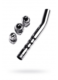 Металлический анальный душ с тремя насадками - ToyFa - купить с доставкой в Твери