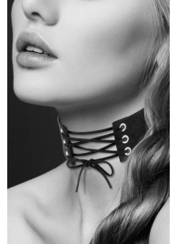 Оригинальный ошейник-чокер со шнуровкой - Bijoux Pour Toi - купить с доставкой в Твери