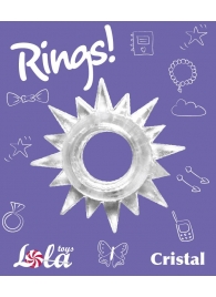 Прозрачное эрекционное кольцо Rings Cristal - Lola Games - в Твери купить с доставкой