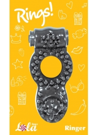 Чёрное эрекционное кольцо Rings Ringer - Lola Games - в Твери купить с доставкой