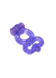 Фиолетовое эрекционное кольцо Rings Treadle с подхватом - Lola Games - в Твери купить с доставкой
