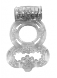 Прозрачное эрекционное кольцо Rings Treadle с подхватом - Lola Games - в Твери купить с доставкой