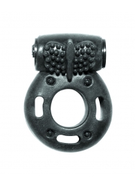 Черное эрекционное кольцо с вибрацией Rings Axle-pin - Lola Games - в Твери купить с доставкой