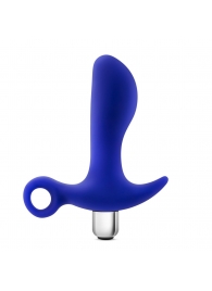 Синий стимулятор простаты с ручкой-кольцом Performance Prostimulator 02 - Blush Novelties - в Твери купить с доставкой