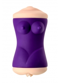 Двухсторонний мастурбатор JOS YARA в фиолетовой колбе - JOS - в Твери купить с доставкой