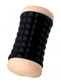 Двухсторонний мастурбатор JOS JANICE в черном цилиндре - JOS - в Твери купить с доставкой