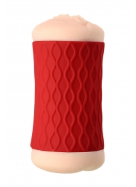 Двухсторонний мастурбатор JOS  NADIN в красном цилиндре - JOS - в Твери купить с доставкой