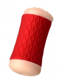 Двухсторонний мастурбатор JOS  NADIN в красном цилиндре - JOS - в Твери купить с доставкой