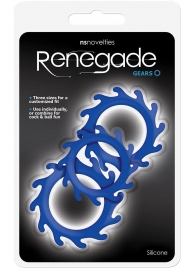 Набор из 3 синих эрекционных колец Renegade Gears - NS Novelties - в Твери купить с доставкой