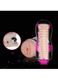 Мастурбатор-вагина Sex In A Can Vibra Vagina Tunnel - Lovetoy - в Твери купить с доставкой