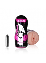 Мастурбатор-вагина Sex In A Can Vibra Vagina Tunnel - Lovetoy - в Твери купить с доставкой