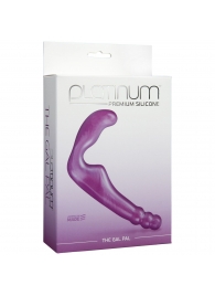 Безремневой фиолетовый страпон из силикона The Gal Pal - 17 см. - Doc Johnson - купить с доставкой в Твери