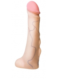 Реалистичная насадка с мошонкой REAL Standard - 18 см. - LOVETOY (А-Полимер) - купить с доставкой в Твери