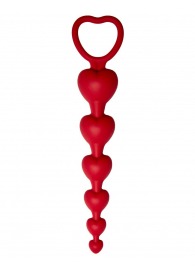 Бордовая анальная цепочка Love Beam - 19 см. - Le Frivole