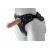 Черный пояс-трусики с двумя насадками Soft-Dolli - 16,5 и 10,5 см. - LOVETOY (А-Полимер) - купить с доставкой в Твери