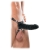 Чёрный полый страпон 7  Silicone Hollow Strap-On - 18 см. - Pipedream - купить с доставкой в Твери