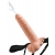 Телесный полый страпон с имитацией эякуляции 7.5  Hollow Squirting Strap-On with Balls Flesh - 21,6 см. - Pipedream - купить с доставкой в Твери