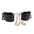Черные мягкие наручники Entice French Cuffs с цепью - California Exotic Novelties - купить с доставкой в Твери