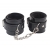 Черные оковы на ноги Obey Me Leather Ankle Cuffs - Chisa - купить с доставкой в Твери
