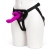 Лиловый страпон Rechargeable Vibrating Strap-On Harness Set - 17,6 см. - Happy Rabbit - купить с доставкой в Твери