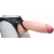 Телесный реалистичный фаллоимитатор на черных трусиках Real Big Strap-On - 34,5 см. - LOVETOY (А-Полимер) - купить с доставкой в Твери
