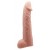 Телесная реалистичная насадка-удлинитель на пенис - 21 см. - Baile - в Твери купить с доставкой