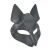 Серая маска Wolf с клепками - Sitabella - купить с доставкой в Твери