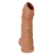 Телесная насадка с пупырышками и открытой головкой Nude Sleeve M - 12 см. - KOKOS - в Твери купить с доставкой