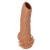 Телесная насадка с усиками и открытой головкой Nude Sleeve M - 12 см. - KOKOS - в Твери купить с доставкой
