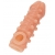 Телесная закрытая насадка с шариками Cock Sleeve Size M - 15,6 см. - KOKOS - в Твери купить с доставкой