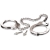 Металлические наручники Metal Leg Cuffs - Pipedream - купить с доставкой в Твери