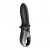 Черный анальный вибратор Hot Passion с функцией нагрева - Satisfyer - в Твери купить с доставкой