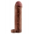 Коричневая насадка с кольцом Perfect 2 Extension with Ball Strap - 19 см. - Pipedream - в Твери купить с доставкой