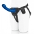Синяя насадка Remote Control P-Spot G-Spot с черными трусиками - 20 см. - Pegasus - купить с доставкой в Твери