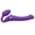 Фиолетовый безремневой вибрострапон Vibrating Bendable Strap-On - size L - Strap-on-me - купить с доставкой в Твери