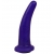 Фиолетовая гладкая изогнутая насадка-плаг - 13,3 см. - LOVETOY (А-Полимер) - купить с доставкой в Твери