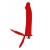 Красная насадка на пенис для двойного проникновения - 19 см. - ToyFa - купить с доставкой в Твери