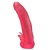 Розовая насадка для страпона с клиторальными лепестками - 18,5 см. - LOVETOY (А-Полимер) - купить с доставкой в Твери