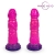 Розовый рельефный фантазийный фаллоимитатор - 20 см. - Bior toys - купить с доставкой в Твери
