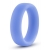 Голубое люминесцентное кольцо Silicone Glo Cock Ring - Blush Novelties - в Твери купить с доставкой