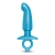 Голубая анальная пробка для массажа простаты Hither Silicone Prostate Plug - 14,3 см. - b-Vibe - в Твери купить с доставкой