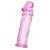 Розовая насадка фаллической формы - 12,5 см. - A-toys - в Твери купить с доставкой