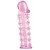 Розовая насадка на пенис с шипами - 12,5 см. - A-toys - в Твери купить с доставкой