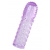 Фиолетовая рельефная насадка на пенис - 13,5 см. - A-toys - в Твери купить с доставкой