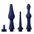 Набор из 3 универсальных насадок для анального душа Universal 3 Piece Silicone Enema Attachment Set - XR Brands - купить с доставкой в Твери